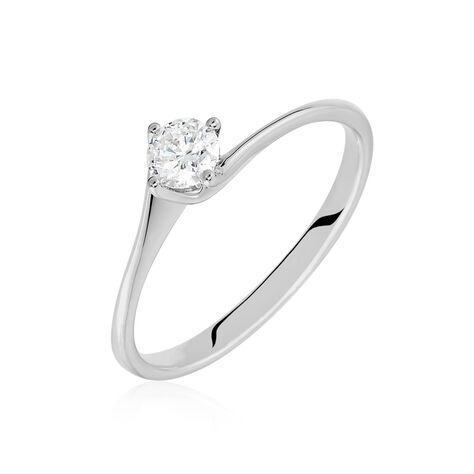 Damen Ring Weißgold 750 Diamant 0,26ct Firmamenti  - Verlobungsringe Damen | OROVIVO