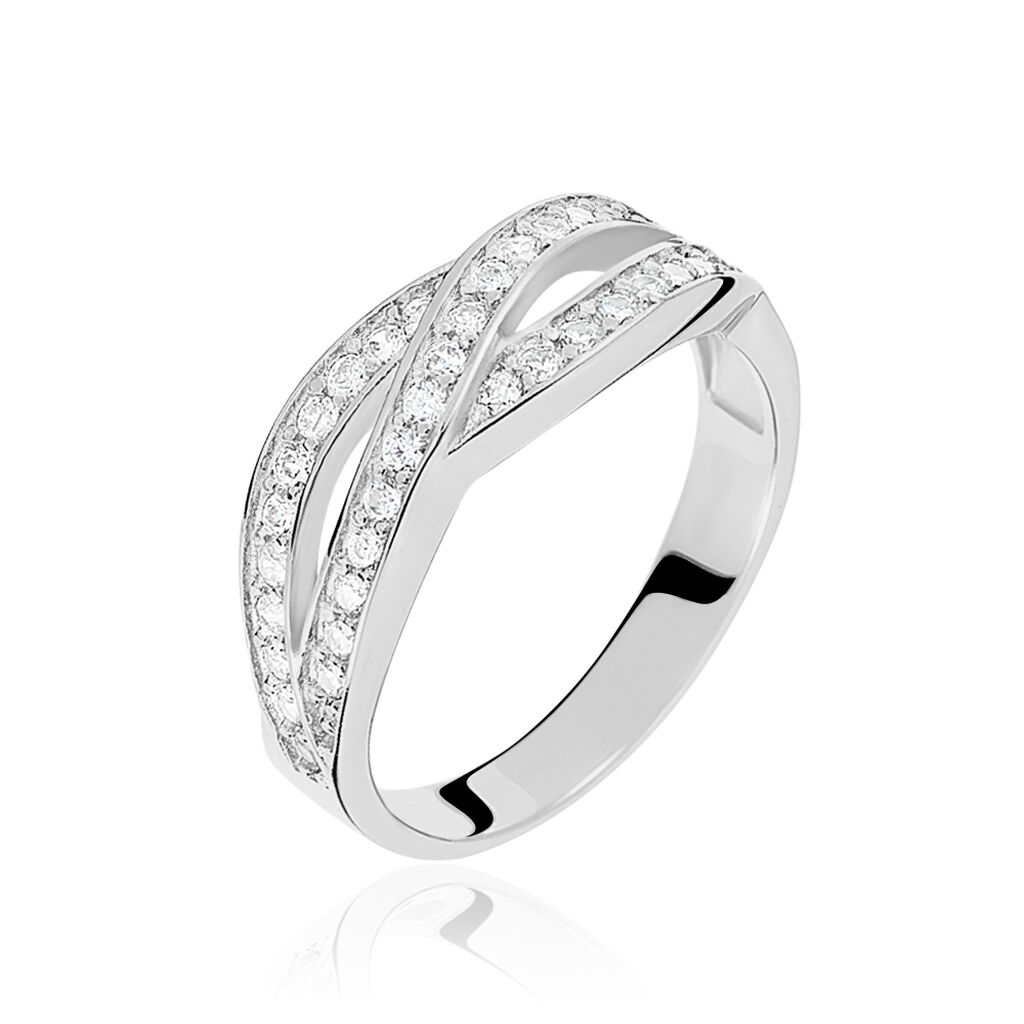 Damen Ring Silber Silber 925 Zirkonia   - Ringe mit Stein Damen | OROVIVO