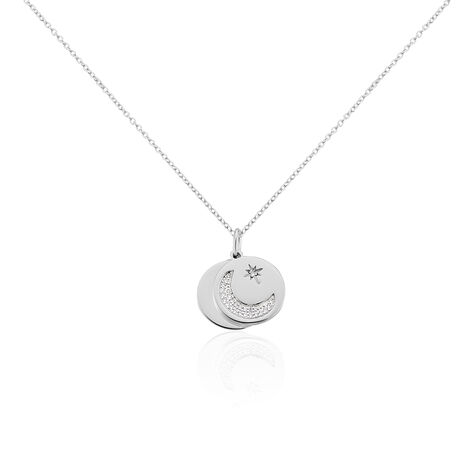 Damen Halskette Silber 925 Rhodiniert Zirkonia - Halsketten Damen | OROVIVO