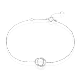 Damenarmband Weißgold 375 Diamant 0,062ct Kreis - Armbänder Damen | OROVIVO