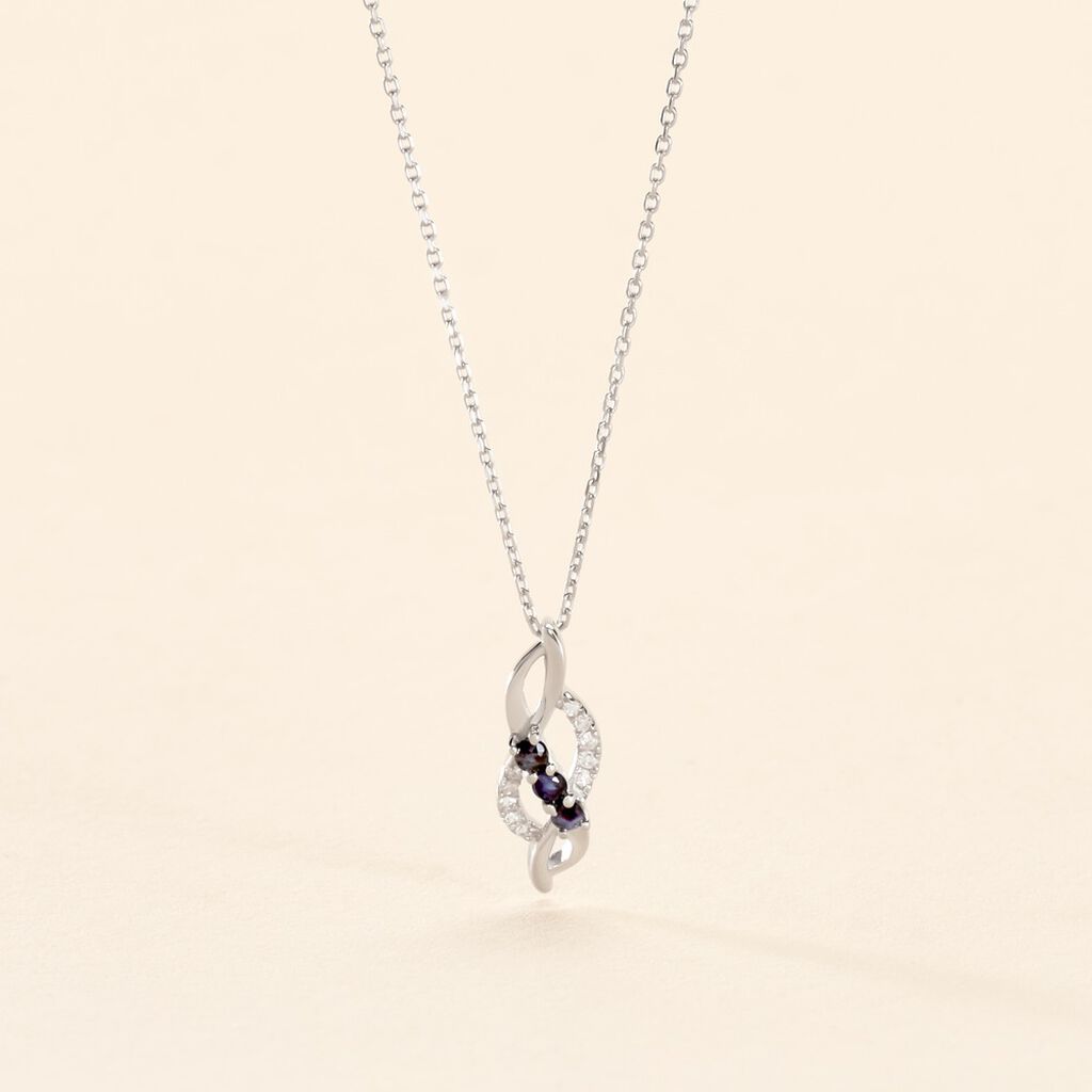 Collier Rosalyne Or Weiss Saphirs - Spannringe Damen | OROVIVO