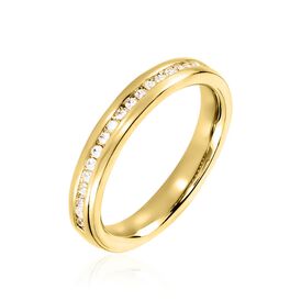 Damen Ring Vergoldet 750 Zirkonia 4,00mm  - Ringe mit Stein Damen | OROVIVO