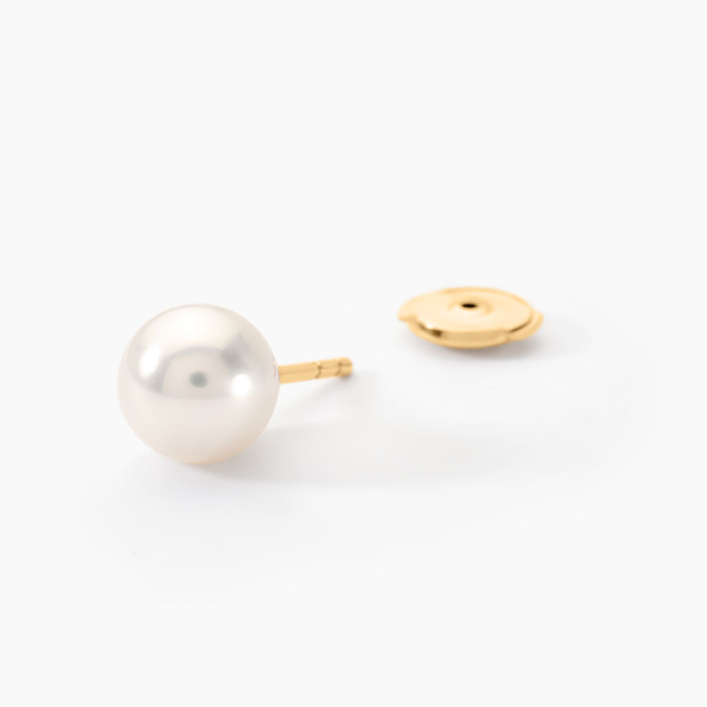 Boucles D'oreilles Or Perle De Culture - Spannringe Damen | OROVIVO