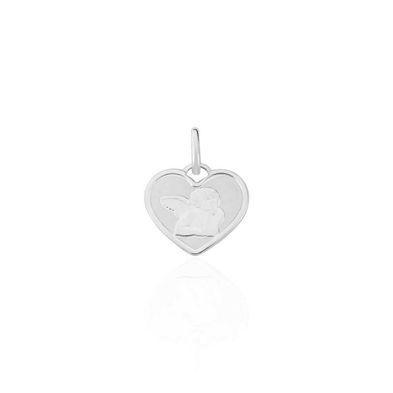 Pendentif Ange Coeur Or Blanc - Spannringe Familie | OROVIVO