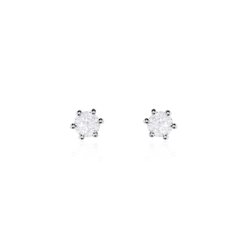 Damen Ohrstecker Weißgold 750 Diamant 0,2ct Rome  - Ohrstecker Damen | OROVIVO