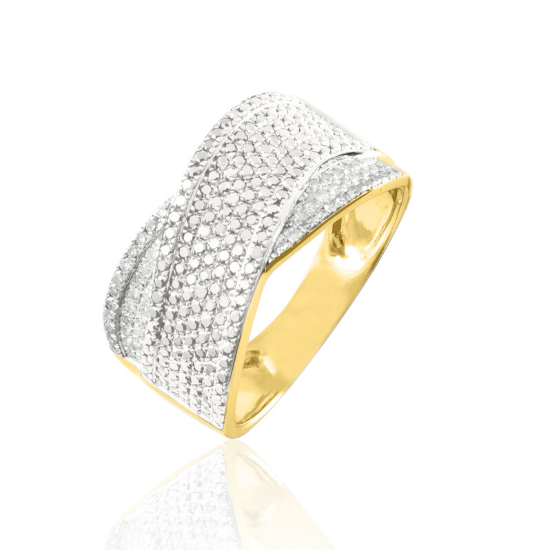 Bague Elyne Or Jaune Diamant - Spannringe Damen | OROVIVO