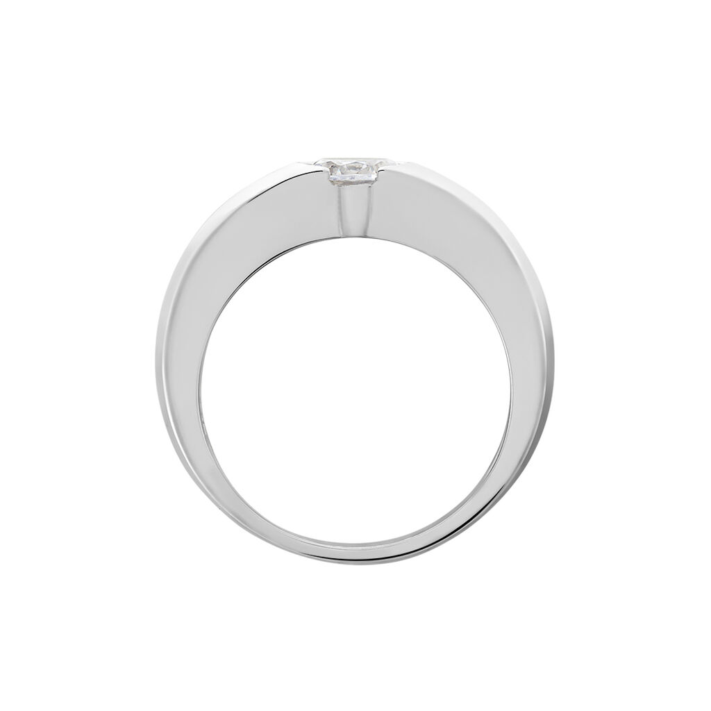 Damen Ring Silber 925 Zirkonia Wei&szlig; 1,040 ct B 2,34 mm