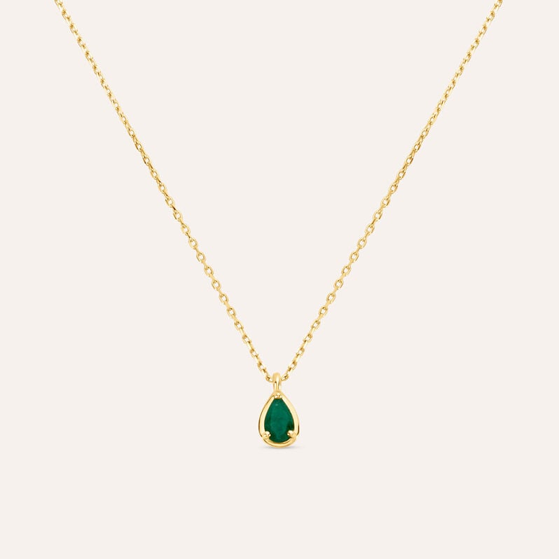 Collana Punto Luce Charlotte Oro Giallo Smeraldo - Spannringe Damen | OROVIVO