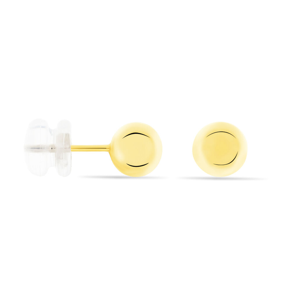 Damen Ohrstecker Gold 375 Kugel 6mm - Ohrstecker Damen | OROVIVO