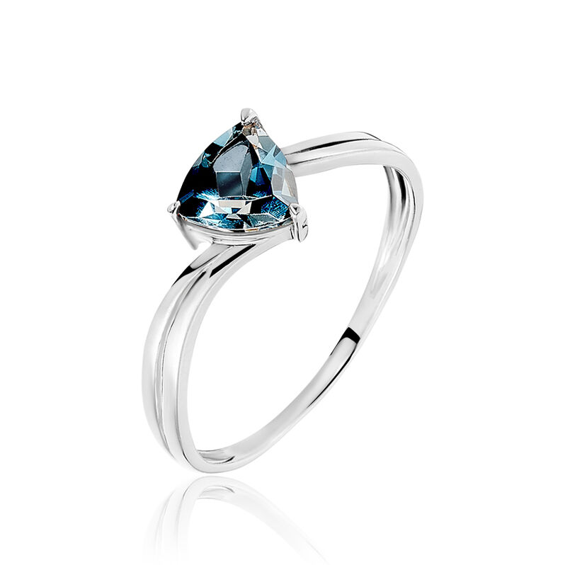 Bague Or Blanc Topaze - Spannringe Damen | OROVIVO
