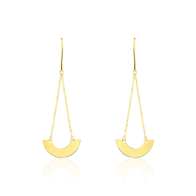 Boucles D'oreilles Solaire Or Jaune - Spannringe Damen | OROVIVO