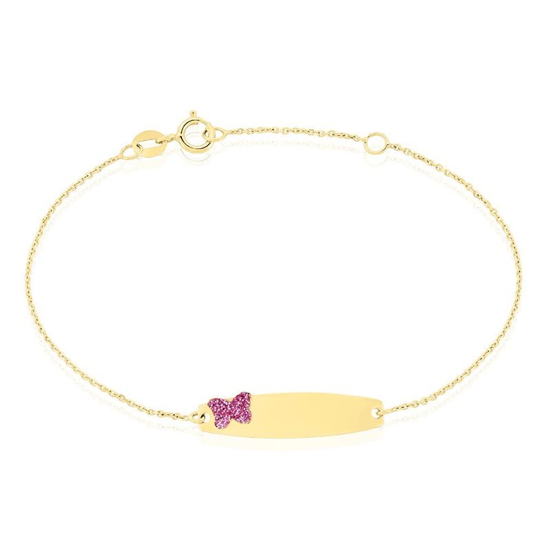 Bracelet Identitée Biddy Or Jaune - Spannringe Kinder | OROVIVO