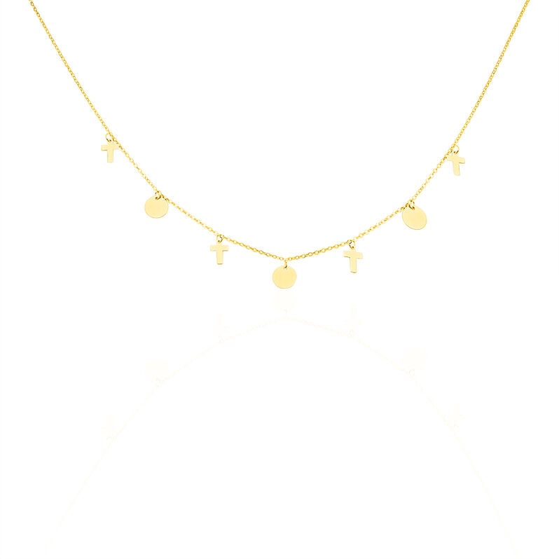 Halskette Gold 375 Kreuz - Halsketten Familie | OROVIVO