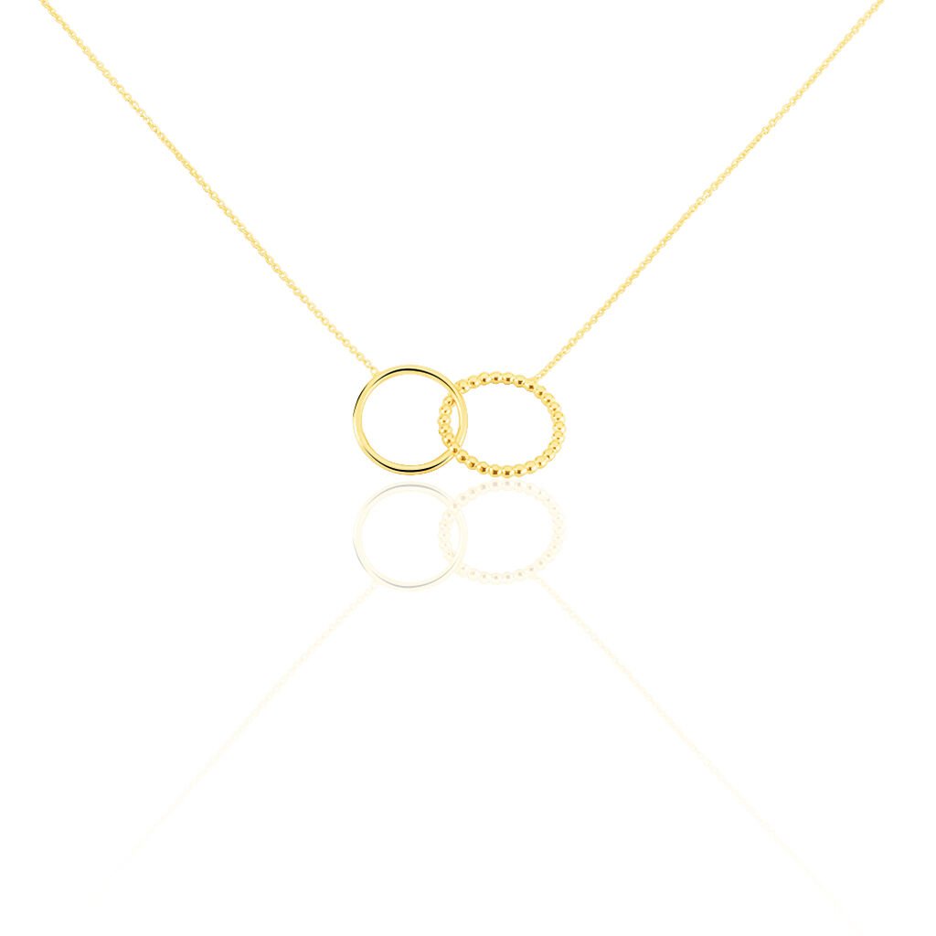 CATA Damen Collier Gold 375 (9 Karat) Kreis, Collier ohne Stein