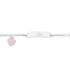 Kinder ID Armband Figarokette Silber 925 Herz - ID-Armbänder Kinder | OROVIVO