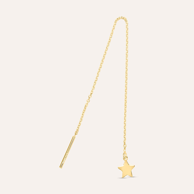 Mono Orecchino Pendente Beverly Oro Giallo - Spannringe Damen | OROVIVO