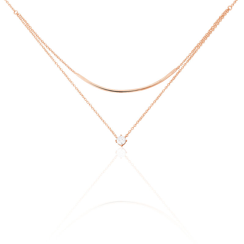 Kette Silber Rosa Ruth - Spannringe Damen | OROVIVO