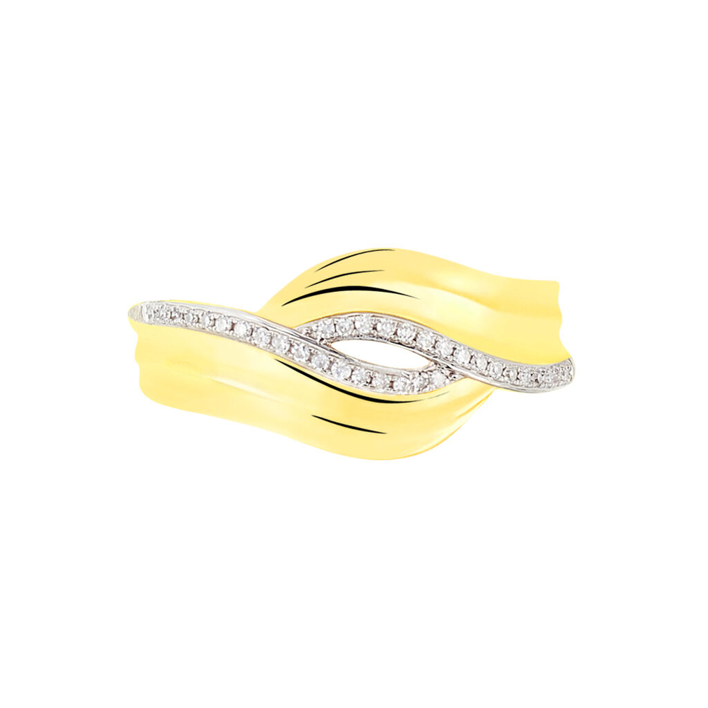 Bague Or Jaune Eden Diamants - Spannringe Damen | OROVIVO
