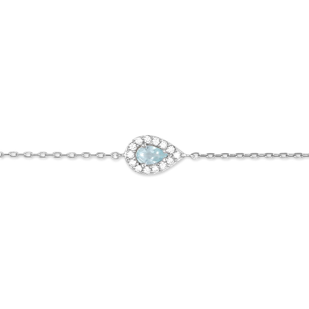 Damenarmband Silber 925 Zirkonia Birne - Armbänder mit Anhänger Damen | OROVIVO