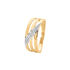 LIORA Damen Ring Gold 375 (9 Karat) Diamant Wei&szlig; 0,01 ct