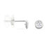 DARINA ZARGE Damen Ohrstecker Wei&szlig;gold 375 (9 Karat) Zirkonia Wei&szlig; 0,42 ct