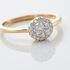 Bloom Damen Ring Gold 375 (9 Karat) Diamant Weiß 0,05 ct Kreis B 1,55 mm