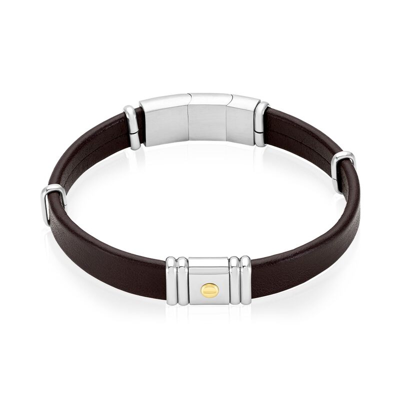 Bracelet Jourdan Antonio Cuir Marron - Spannringe Herren | OROVIVO