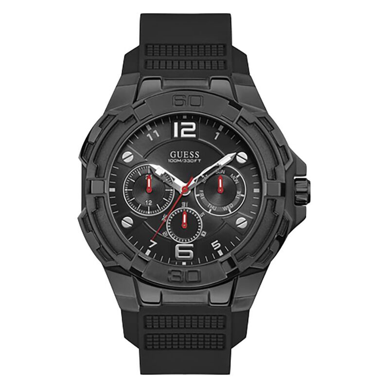 Orologio Multifunzione Uomo Guess Genesis quadrante nero W1254G2-RE21 - Spannringe Herren | OROVIVO