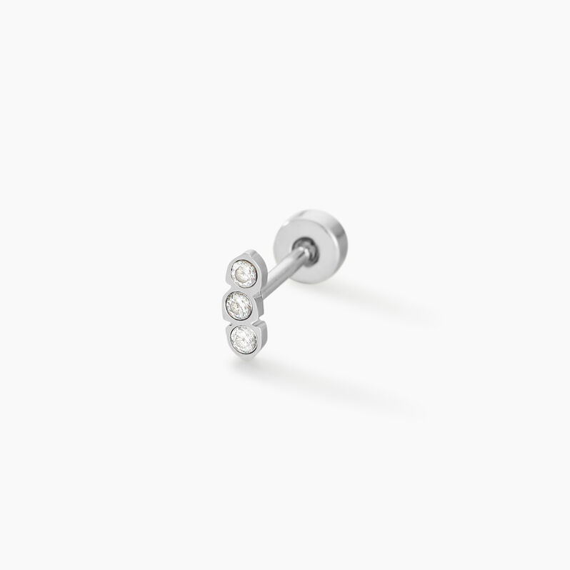 Piercing Acier Weiss Oxyde De Zirconium - Spannringe Damen | OROVIVO
