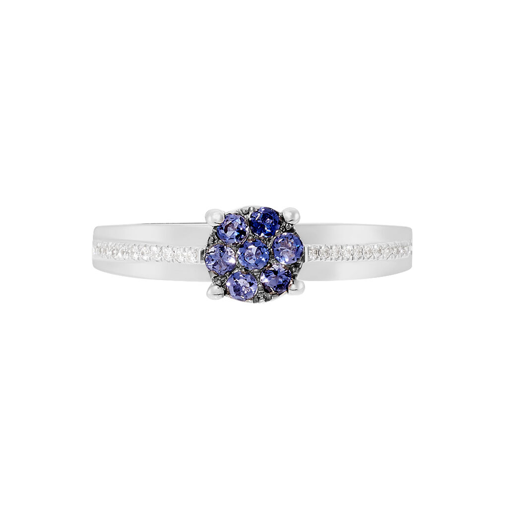 Bague Or Weiss Joudy Iolite Oxydes - Spannringe Damen | OROVIVO