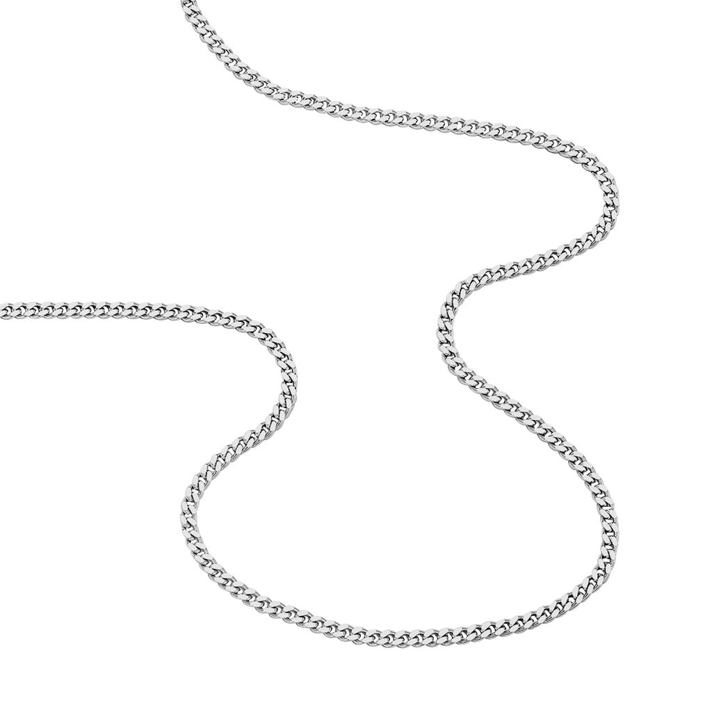 PANZER S FLACH 4 Damen Kette Silber 925 B 3,3 mm