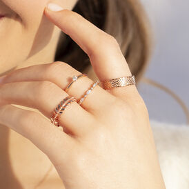Damenring Silber 925 Rosé Vergoldet - Ringe Damen | OROVIVO