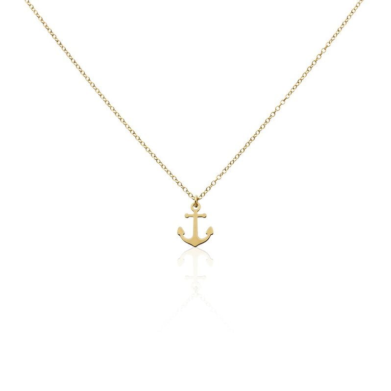 SACHA 1 Damen Collier Silber vergoldet 925 Anker B 1,6 mm - Halsketten Damen | OROVIVO