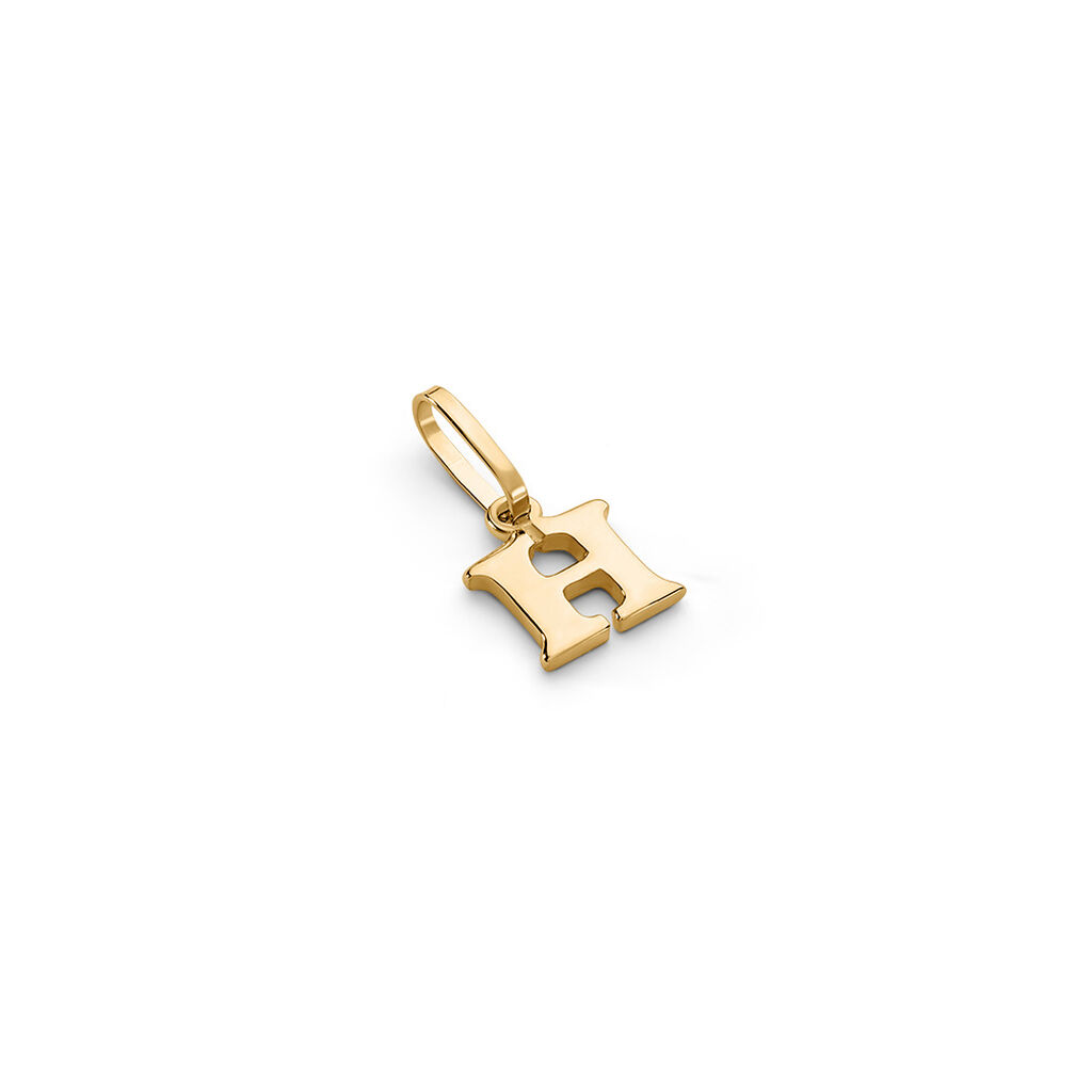 Unisex Anhänger Gold 375 Buchstabe Alphabet, Anhänger ohne Stein