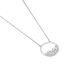 BECCA 02 Damen Collier Silber 925 Zirkonia Wei&szlig; Kreis