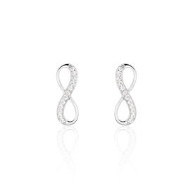 Damen Ohrstecker Silber 925 Zirkonia Infinity - Ohrstecker Damen | OROVIVO