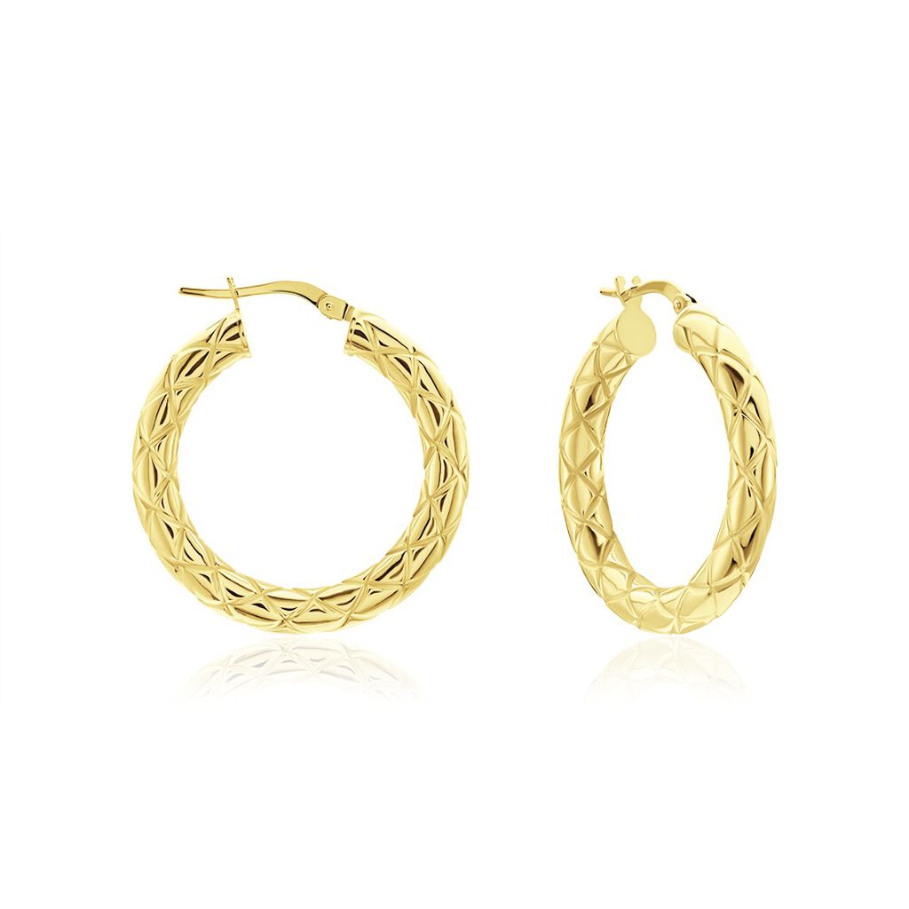 RUXANDRA Damen Creolen Gold 375 (9 Karat)