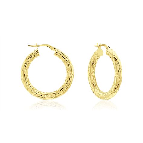 RUXANDRA Damen Creolen Gold 375 (9 Karat) - Creolen Damen | OROVIVO