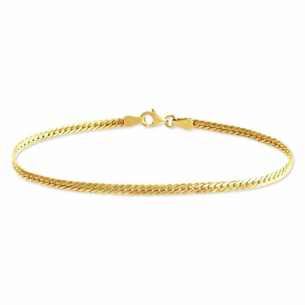 Bracelet Izel Maille Anglaise Or Jaune - Spannringe Damen | OROVIVO