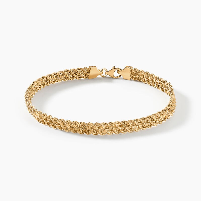 Bracelet Jerry Maille Corde 3 Rangs 1 Or Jaune - Spannringe Damen | OROVIVO
