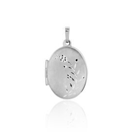 Anhänger Silber 925 Medaillon Blume - Personalisierte Geschenke Damen | OROVIVO