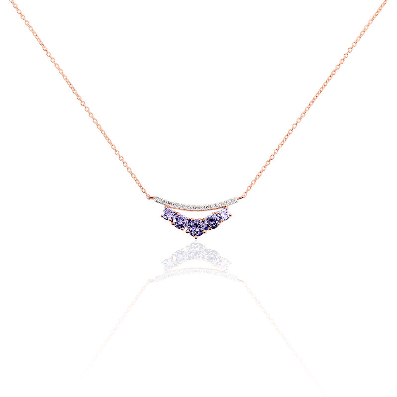 Collier Or Rose Amethyste - Spannringe Damen | OROVIVO