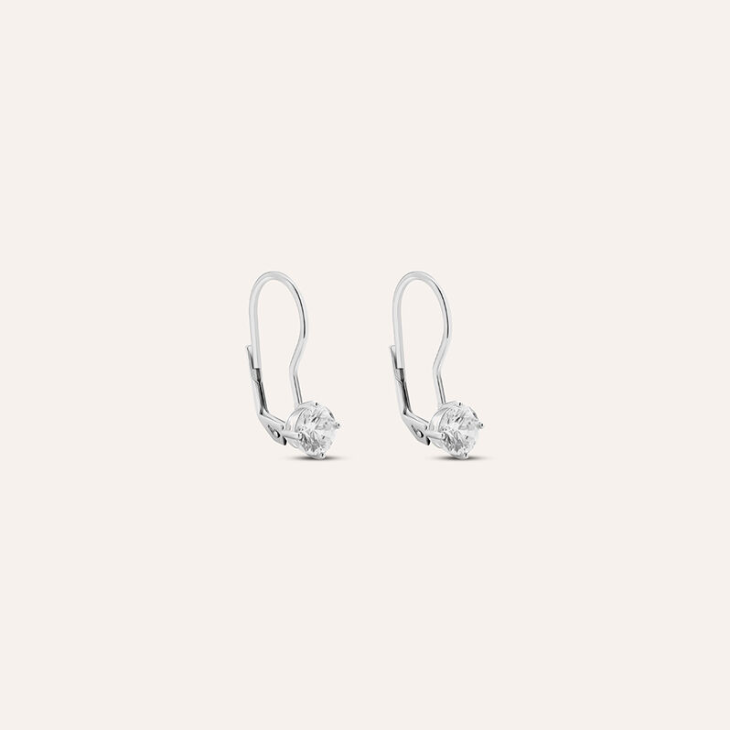 Orecchini Pendenti Punto Luce Silver Elegance Argento Rodiato Cubic Zirconia - Spannringe Damen | OROVIVO