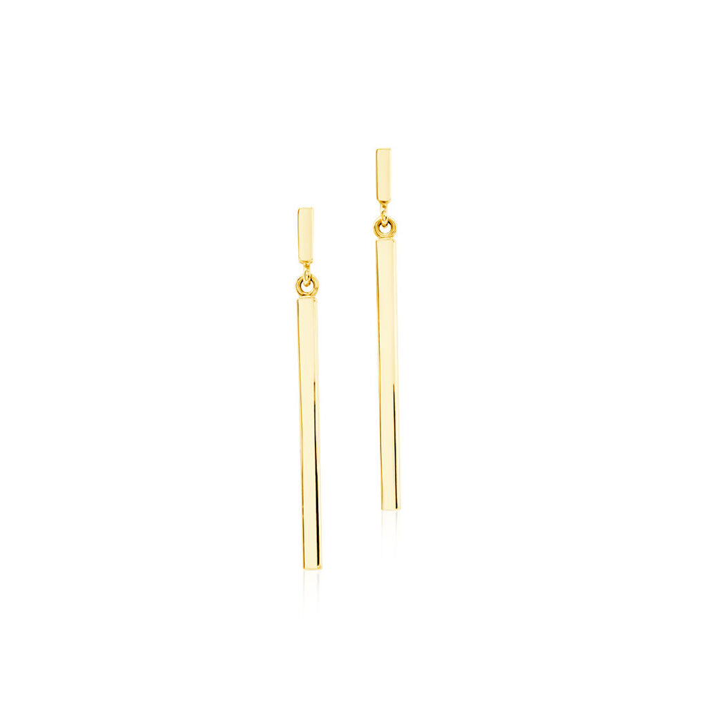 Damen Ohrringe Lang Gold 375 Geometrisch Taro, Ohrringe Lang ohne Stein