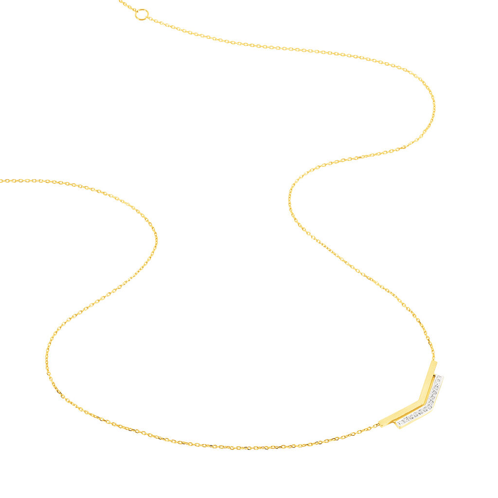 Collier Shadene Or Jaune Diamant - Spannringe Damen | OROVIVO