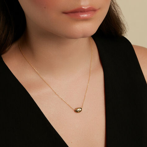 ELANI Damen Collier Silber vergoldet 925 Oval - Halsketten Damen | OROVIVO