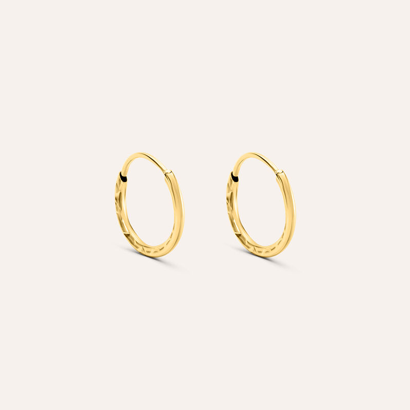 Orecchini A Cerchio Toujours Oro Giallo - Spannringe Damen | OROVIVO