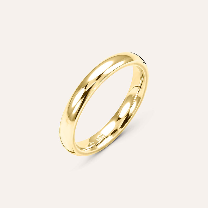Fede Comoda 3 mm Oro Giallo - Spannringe Unisex | OROVIVO