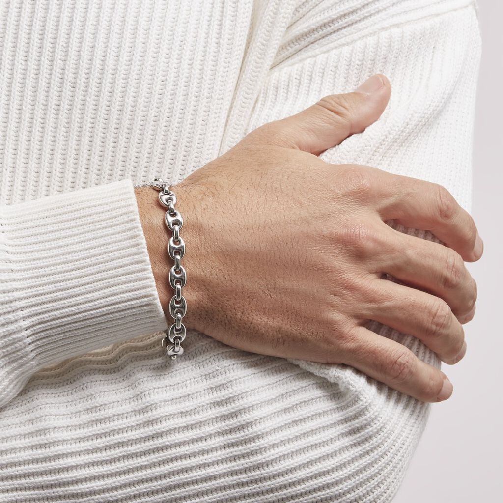 Bracelet Badice Acier Grain De Cafe - Spannringe Herren | OROVIVO