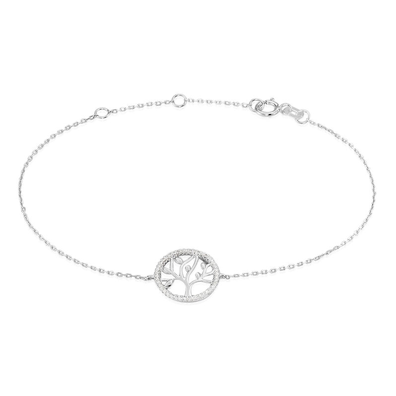 Bracelet Or Weiss Aarona Arbre De Vie - Spannringe Damen | OROVIVO